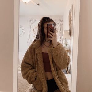 medium zaful teddy jacket